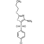 CAS#: 494763-20-1, 5-[(4-Chlorophenyl)Sulfonyl]-2-(Propylsulfanyl)-1,3-Thiazol-4-Amine