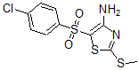 CAS 登录号：494763-21-2， 5-[(4-氯苯基)磺酰基]-2-(甲硫基)-4-噻唑胺