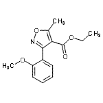 CAS 登录号：495417-30-6， 乙基3-(2-甲氧基苯基)-5-甲基-1,2-恶唑-4-羧酸酯