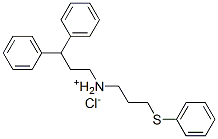 CAS 登录号：49566-00-9， (3,3-二苯基丙基)[3-(苯基硫代)丙基]氯化铵