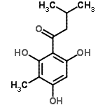 CAS 登录号：49583-27-9， 3-甲基-1-(2,4,6-三羟基-3-甲基苯基)-1-丁酮
