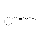 CAS 登录号：496057-59-1， N-(3-羟基丙基)-3-哌啶甲酰胺