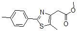 CAS 登录号：496062-19-2， 5-甲基-2-(4-甲基苯基)-4-噻唑乙酸甲酯