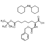 CAS#: 49645-27-4, (2S)-2-{[(Benzyloxy)Carbonyl]Amino}-8-[(2-Methyl-2-Propanyl)Oxy]-8-Oxooctanoic Acid - N-Cyclohexylcyclohexanamine (1:1)