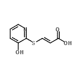 CAS#: 49676-15-5, (2E)-3-[(3-Hydroxy-2-Pyridinyl)Sulfanyl]Acrylic Acid