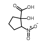 CAS 登录号：4970-87-0， 1-羟基-2-硝基环戊烷羧酸