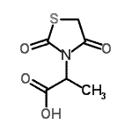 CAS#: 497076-92-3, 2-(2,4-Dioxo-1,3-Thiazolidin-3-Yl)Propanoic Acid