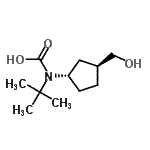 CAS#: 497159-95-2, [(1S,3S)-3-(Hydroxymethyl)Cyclopentyl](2-Methyl-2-Propanyl)Carbamic Acid