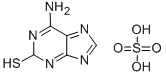CAS 登录号：49722-97-6， 1,7-二氢-2H-腺嘌呤-2-硫酮硫酸盐