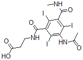CAS 登录号：49755-81-9， N-[3-(乙酰氨基)-2,4,6-三碘-5-(甲基氨基羰基)苯甲酰基]-beta-丙氨酸