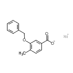 CAS 登录号：497845-28-0， 钠3-(苄氧基)-4-甲基苯甲酸酯