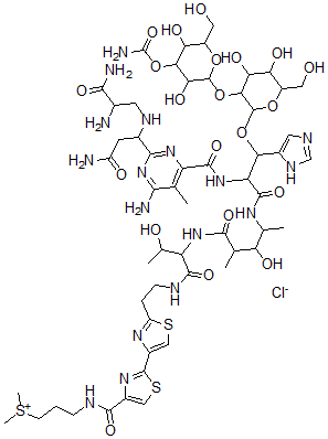 CAS 登录号：49830-49-1， N1-[3-(二甲基锍)丙基]-博来霉素酰胺氯化物