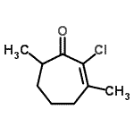 CAS#: 499197-94-3, 2-Chloro-3,7-Dimethyl-2-Cyclohepten-1-One