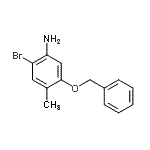 CAS 登录号：499770-88-6， 5-(苄氧基)-2-溴-4-甲基苯胺