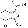 CAS 登录号：499771-14-1， 3-(甲硫基)-4-氧代-4,5,6,7-四氢-2-苯并噻吩-1-硫代甲酰胺