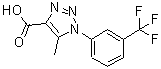 CAS 登录号：499771-21-0， 5-甲基-1-[3-(三氟甲基)苯基]-1H-1,2,3-三唑-4-羧酸