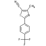 CAS 登录号：499796-94-0， 4-甲基-2-[4-(三氟甲基)苯基]-1,3-噻唑-5-甲腈