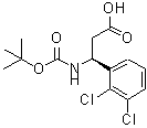 CAS 登录号：499995-82-3， (3S)-3-(2,3-二氯苯基)-3-({[(2-甲基-2-丙基)氧基]羰基}氨基)丙酸