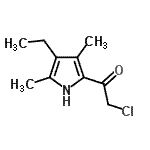 CAS#: 500303-00-4, 2-Chloro-1-(4-Ethyl-3,5-Dimethyl-1H-Pyrrol-2-Yl)Ethanone
