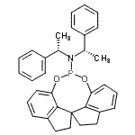 CAS 登录号：500997-70-6， N,N-二[(1R)-1-苯基乙基]-10,11,12,13-四氢二茚并[7,1-de:1',7'-fg][1,3,2]二氧杂磷杂环辛二烯-5-胺