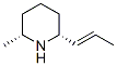 CAS 登录号：501-02-0， (2R,6R)-2-甲基-6-丙-1-烯基-哌啶