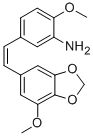 CAS 登录号：501033-98-3， (Z)-2-甲氧基-5-(2-(7-甲氧基-苯并[d][1,3]二氧杂环戊烯-5-基)乙烯基)苯胺