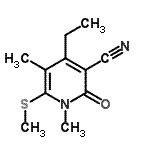 CAS#: 501661-58-1, 4-Ethyl-1,5-Dimethyl-6-(Methylsulfanyl)-2-Oxo-1,2-Dihydro-3-Pyridinecarbonitrile