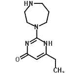 CAS 登录号：502133-51-9， 2-(1,4-二氮杂环庚-1-基)-6-乙基-4(1H)-嘧啶酮