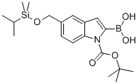CAS#: 503045-89-4, 2-Borono-5-[[[Dimethyl(1-Methylethyl)Silyl]Oxy]Methyl]-1H-Indole-1-Carboxylic Acid 1-(1,1-Dimethylethyl) Ester