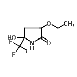 CAS 登录号：503111-24-8， 3-乙氧基-5-羟基-5-(三氟甲基)-2-吡咯烷酮