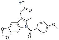 CAS 登录号：50332-05-3， 5-(对茴香酰)-6-甲基-5H-1,3-二氧杂环戊并[4,5-f]吲哚-7-乙酸