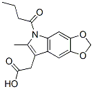 CAS#: 50332-10-0, 5-Butyryl-6-Methyl-5H-1,3-Dioxolo[4,5-f]Indole-7-Acetic Acid