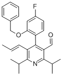 CAS 登录号：503559-80-6， 4-[4-氟-2-(苯基甲氧基)苯基]-2,6-二(1-甲基乙基)-5-(1-丙烯-1-基)-3-吡啶甲醛