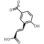 CAS 登录号：50396-49-1， (2E)-3-(2-羟基-5-硝基苯基)丙烯酸