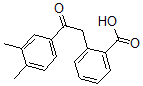 CAS 登录号：50439-02-6， 2-(3,4-二甲基-beta-氧代苯乙基)苯甲酸
