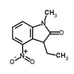 CAS 登录号：505029-55-0， 3-乙基-1-甲基-4-硝基-1,3-二氢-2H-吲哚-2-酮