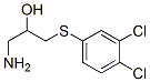 CAS 登录号：50510-16-2， 1-氨基-3-[(3,4-二氯苯基)硫代]-2-丙醇