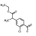 CAS 登录号：50537-08-1， 乙基2-(3-氯-4-硝基苯基)丙酸酯