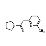 CAS 登录号：50564-84-6， 2-(6-甲基-2-吡啶基)-1-(1-吡咯烷基)乙硫酮
