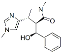 CAS 登录号：50656-83-2， (3R,4S)-3-[(S)-羟基-苯基-甲基]-1-甲基-4-(1-甲基咪唑-4-基)吡咯烷-2-酮