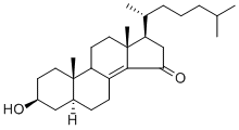 CAS 登录号：50673-97-7， 17-(1,5-二甲基己基)-3-羟基-10,13-二甲基-2,3,4,5,6,7,9,10,11,12,13,15,16,17-十四氢-1H-环戊并[a]菲-15-酮