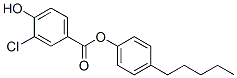 CAS 登录号：50687-70-2， 3-氯-4-羟基苯甲酸 4-戊基苯基酯