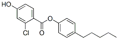 CAS 登录号：50687-71-3， 2-氯-4-羟基苯甲酸 4-戊基苯基酯