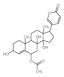CAS#: 507-59-5, 6beta-(Acetyloxy)-3beta,8,14-Trihydroxybufa-4,20,22-Trienolide