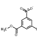 CAS 登录号：50765-19-0， 甲基3-碘-5-硝基苯甲酸酯