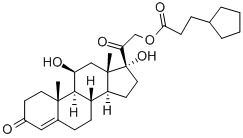 CAS 登录号：508-99-6， 环戊丙酸氢化可的松