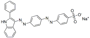 CAS#: 50814-28-3, Sodium 4-[[4-[(2-Phenyl-1H-Indol-3-Yl)Azo]Phenyl]Azo]Benzenesulphonate