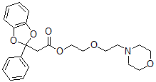 CAS 登录号：50836-20-9， 2-(2-吗啉基乙氧基)乙基 2-苯基-1,3-苯并二氧戊环-2-乙酸酯