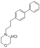 CAS 登录号：50910-37-7， 4-(3-(4-联苯基)丙基)吗啉盐酸盐
