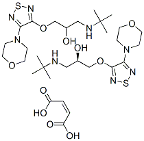 CAS 登录号：50929-98-1， (R)-二[3-[3-(叔丁基氨基)-2-羟基丙氧基]-4-吗啉基-1,2,5-噻二唑]马来酸盐